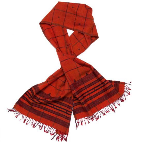 Myra Scarf - Rust/Black